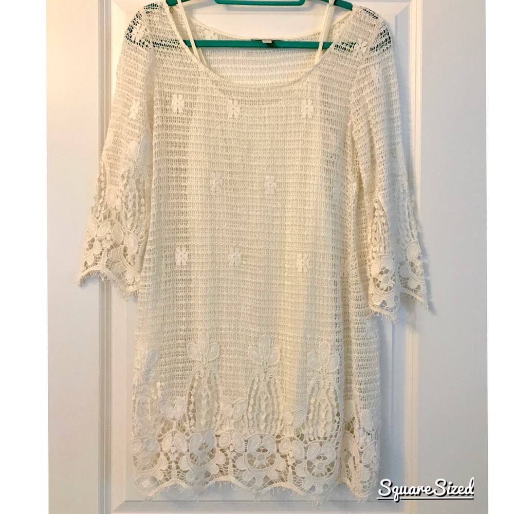 American Eagle lace ivory dress xxs nwot